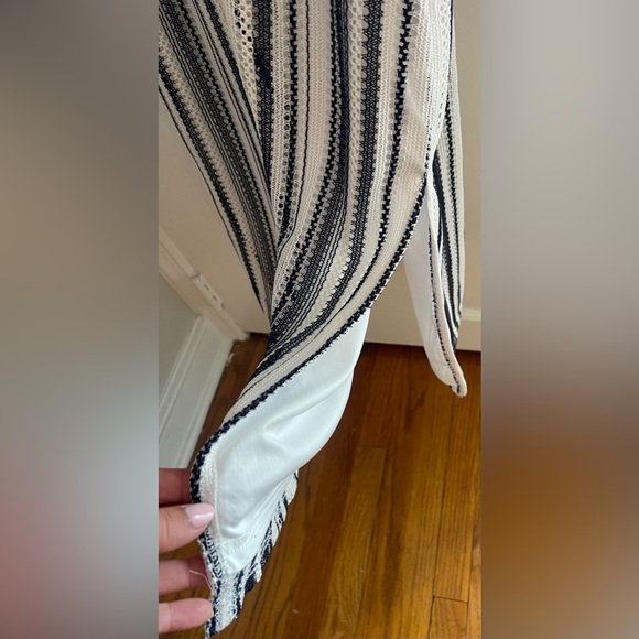 Sam Edelman Crochet and Striped with Tie Waist - Midi Dress Size S - Picture 3 of 8